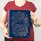 bloom daily planners 2024 Hard Cover Planner, 8.5" x 11", Embroidery, Navy